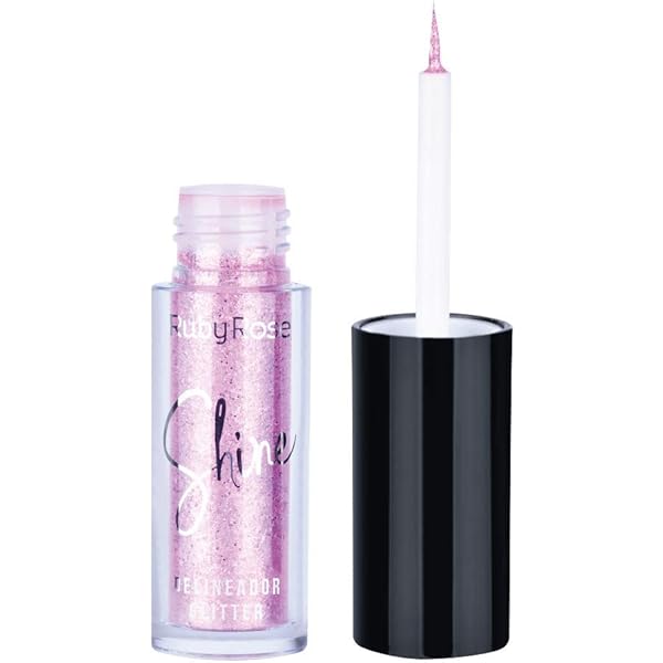 delineador glitter shine ruby rose rosa