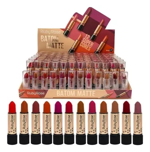 labial batom matte ruby rose