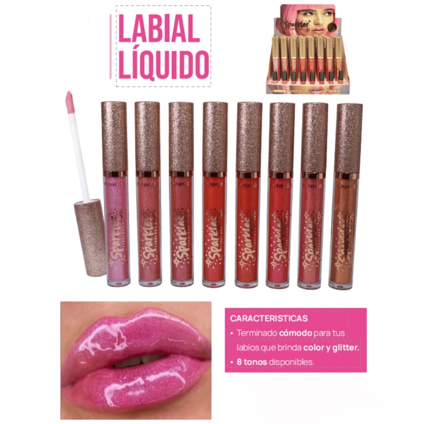 gloss sparkles pink 21