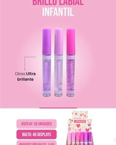 brillo labial infantil pink 21