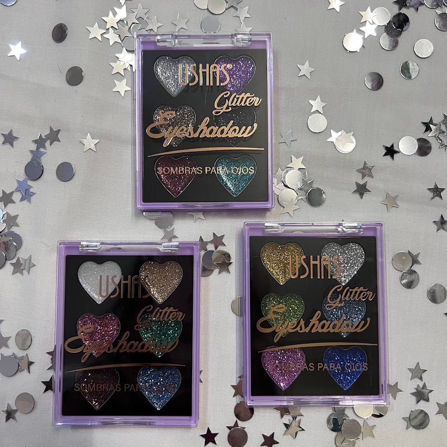 sombras glitter ushas