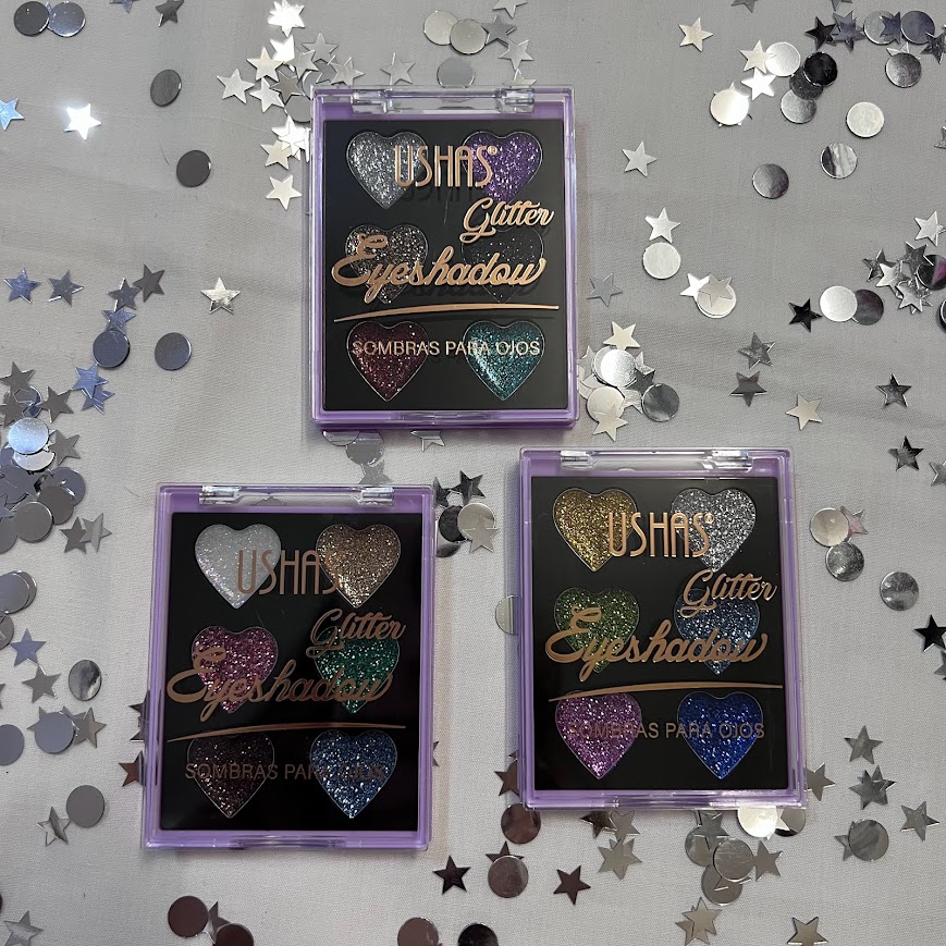 sombras glitter ushas
