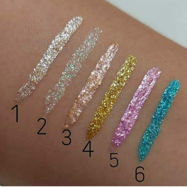 delineador glitter shine ruby rose