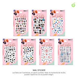 sticker uñas cherimoya