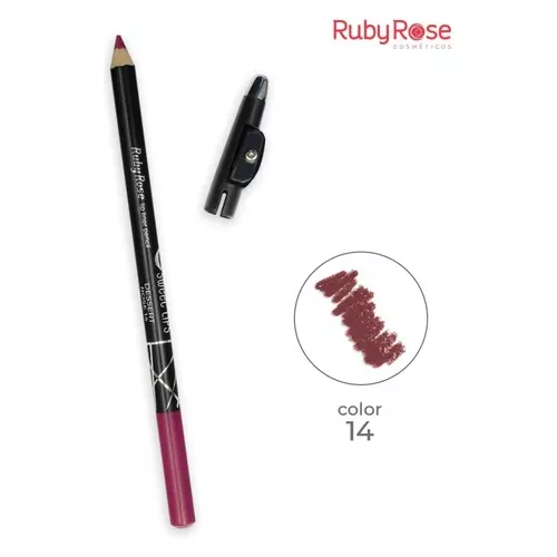 lapiz delineador de labios ruby rose 14 dessert rose