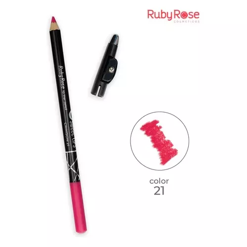 lapiz delineador de labios ruby rose 21 crimson