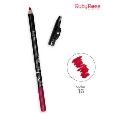 lapiz delineador de labios ruby rose 16 vivid