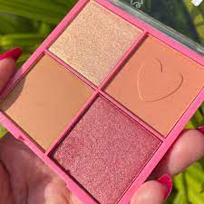 paleta de contornos rubores e iluminadores melu ruby rose