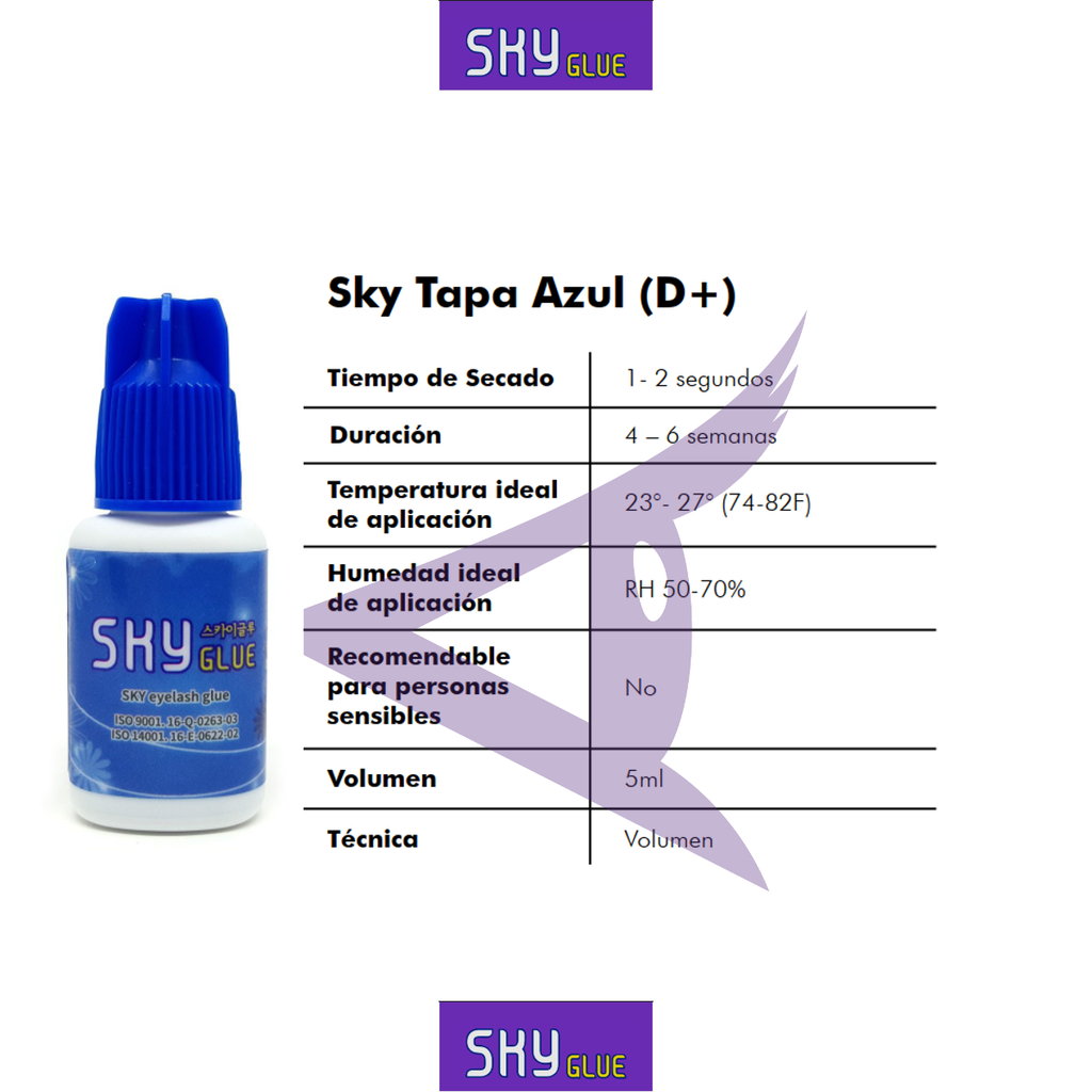 adhesivo azul sky