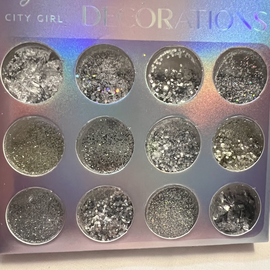 set deco city girl plateado