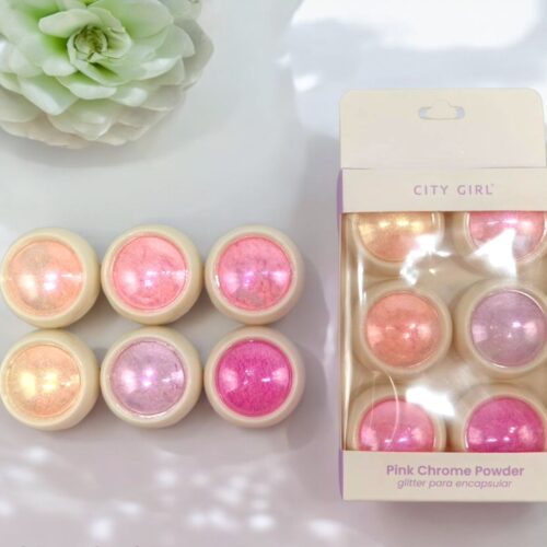 efecto pink chrome powder city girl