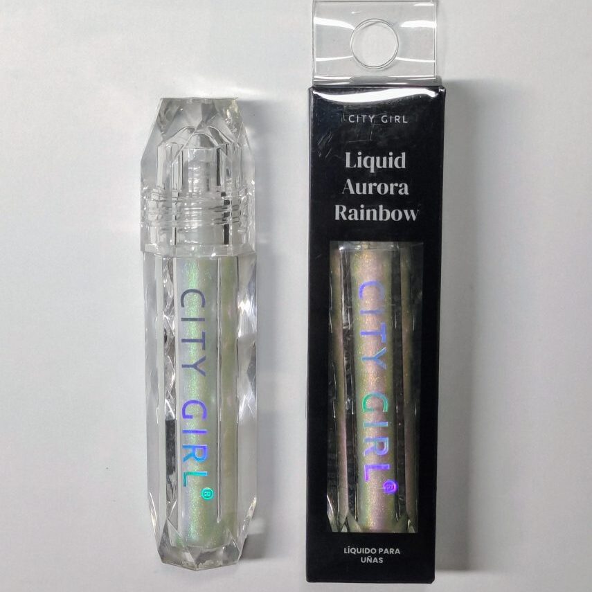 aurora rainbow liquido city girl