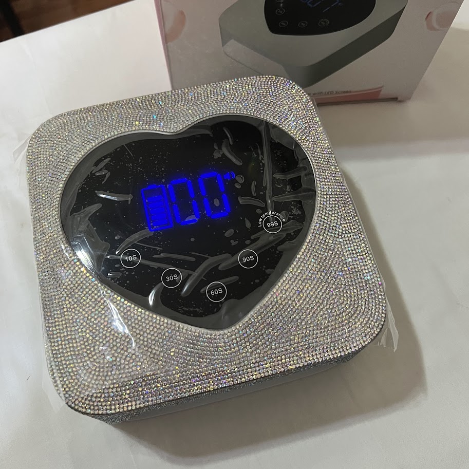 cabina con strass portátil corazón cordless 72w