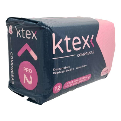 Compresas x50 KTEX - Dulcinea Cosméticos | Todos los insumos que necesitás