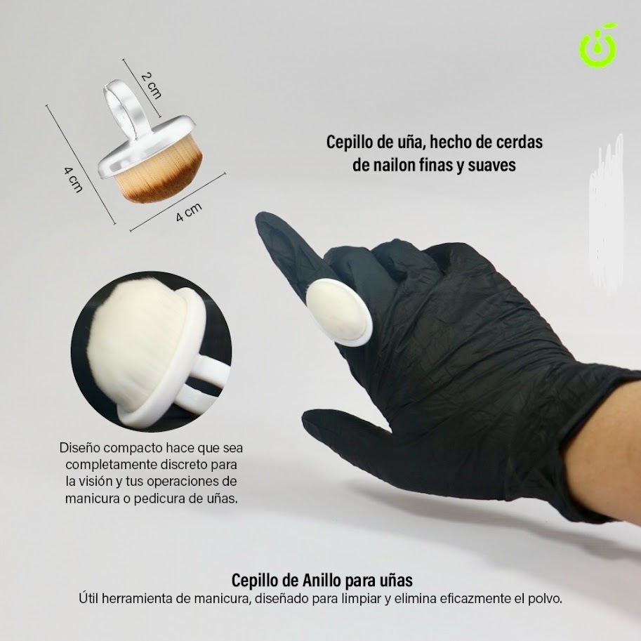 cepillo anillo para uñas cherimoya