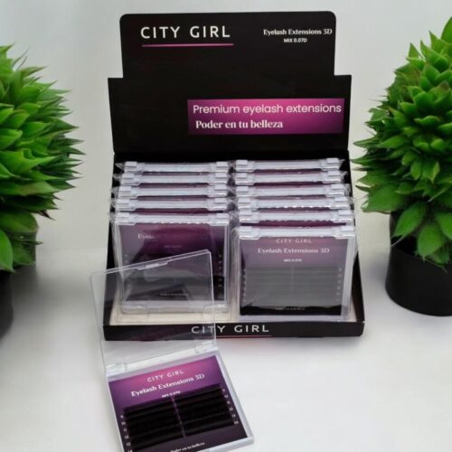 pestañas tecnológicas 3d city girl