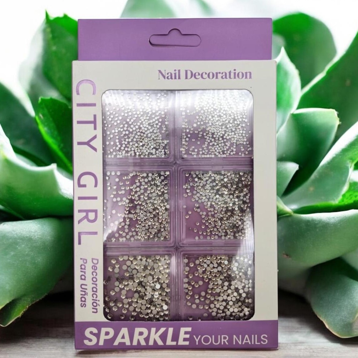 strass plateado city girl