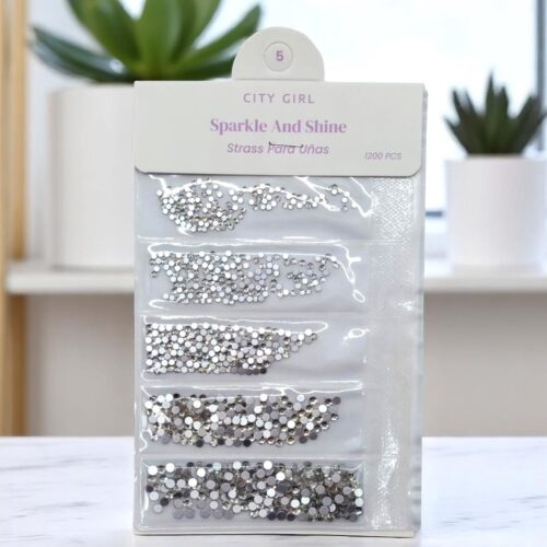 strass plateado city girl