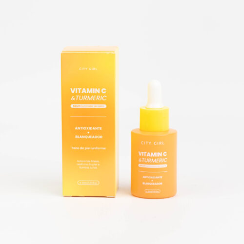 serum iluminador con vitamina c y curcuma city girl