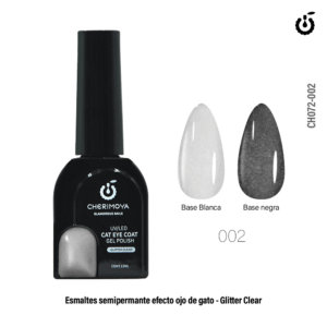 esmalte ojo de gato glitter clear 02 cherimoya