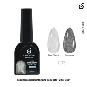 esmalte ojo de gato glitter clear 03 cherimoya