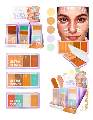 paleta de correctores ultra cover pink 21