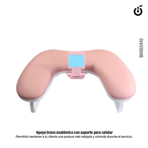 apoya brazo anatómico con soporte celular cherimoya