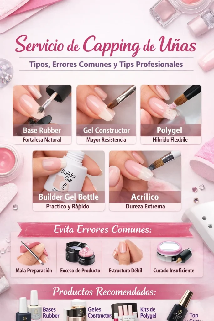 servicio de capping de uñas