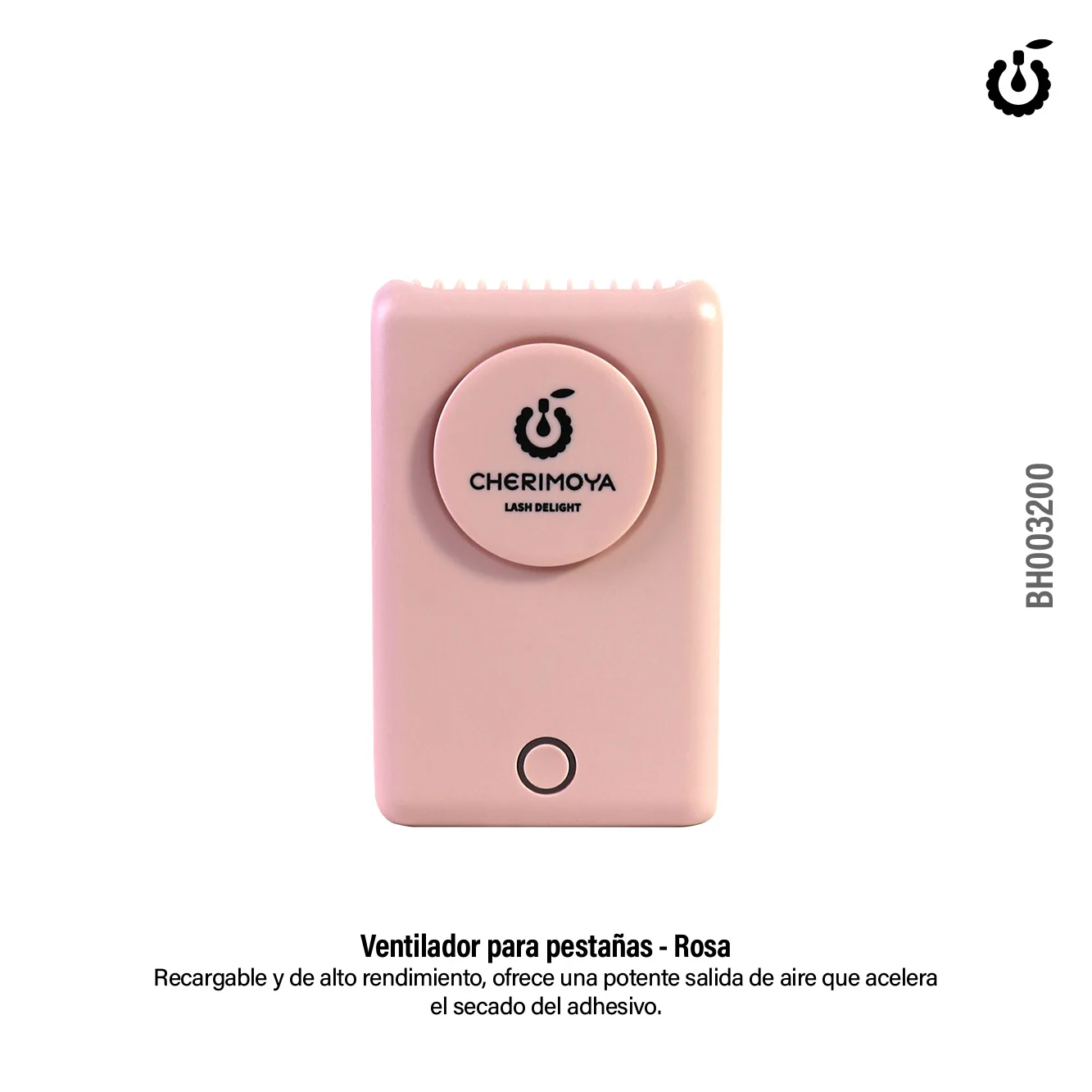 ventilador para pestañas rosa cherimoya