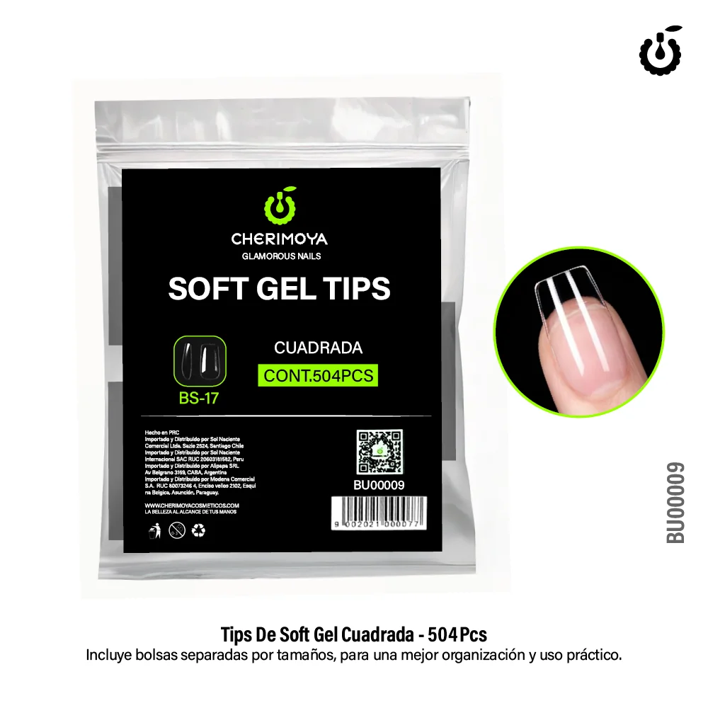 Tips Cuadrada corta CHERIMOYA x504